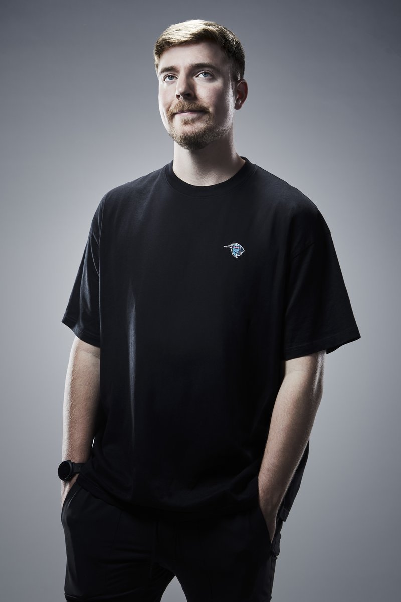 YouTube philanthropist MrBeast (Jimmy Donaldson) photographed in 2023